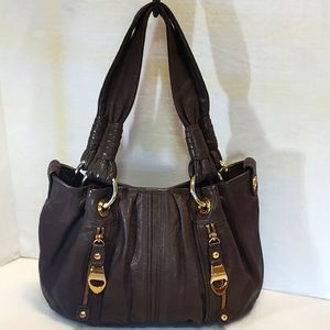 B Makowsky Leather Shoulder Bag